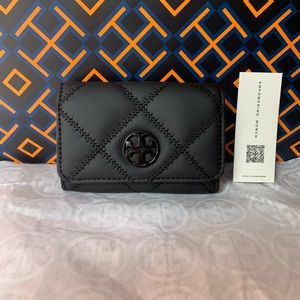 Tory Burch Willa Matte Card Case Black